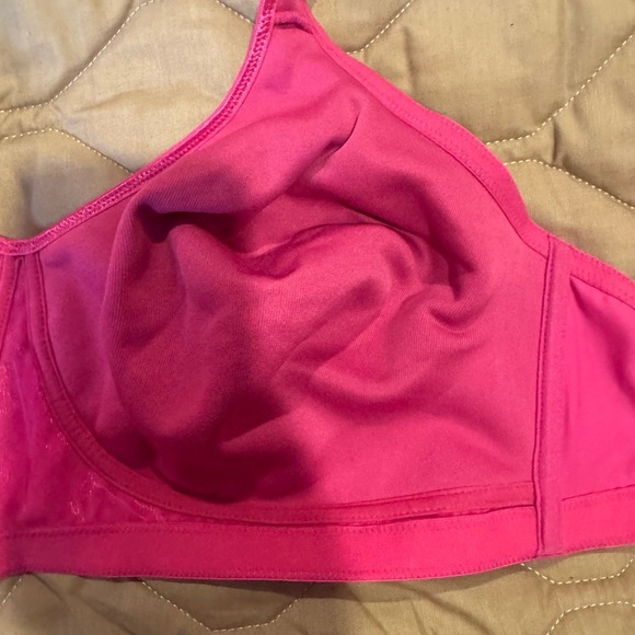 NWT New Avenue Soft Caress Wireless Bra 52C Pink Comfortable New Fast Shipping - Picture 5 of 10